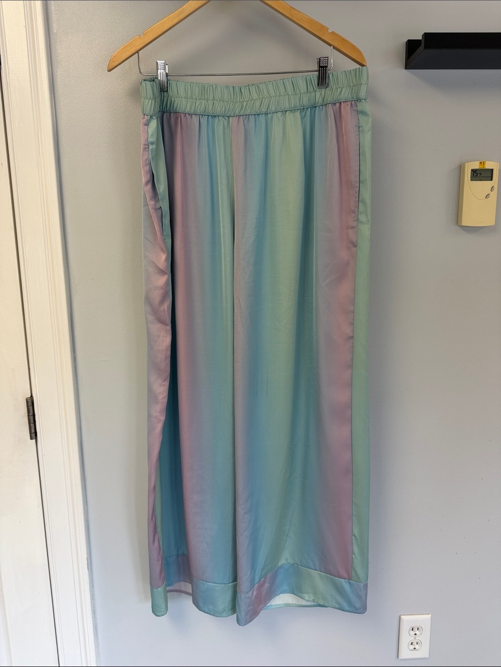 Open Edit Pastel Rainbow Silky Pants